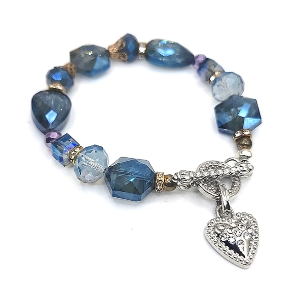 Blue Ice & Jewels Bracelet and Earrings Set - Picture 6 of 14